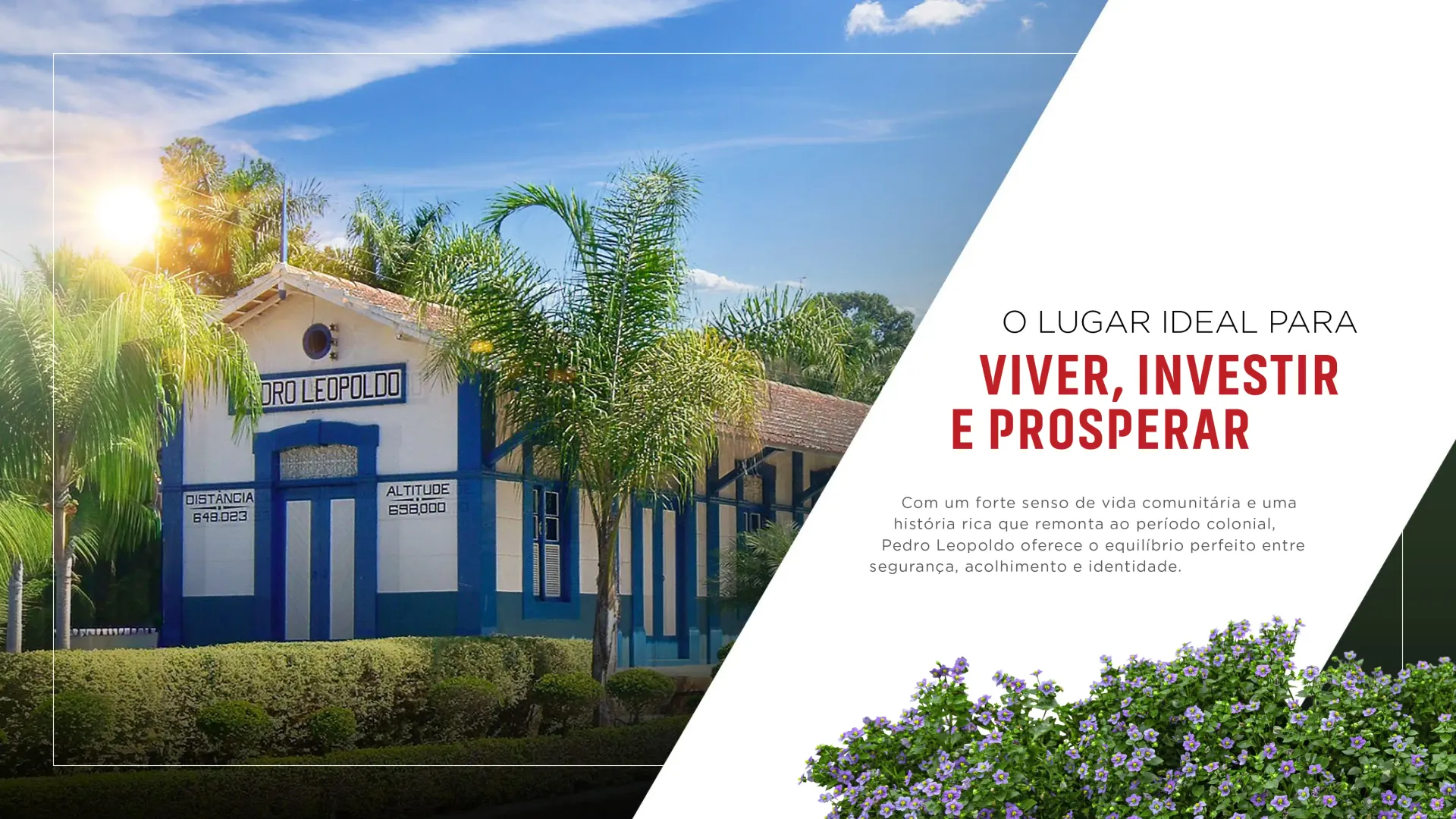 Loteamento em pedro leopoldo mg residencial triangulo com ruas pavimentadas